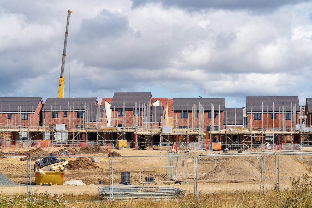 Homes England reports number of house building starts and completions has decreased in Apr-Sept 2023